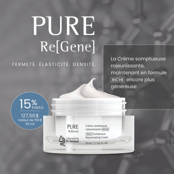 Crème somptueuse rajeunissante riche PURE RE[Gene] - 50ml