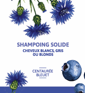 Shampoing solide centaurée bleuet - Belle à croquer