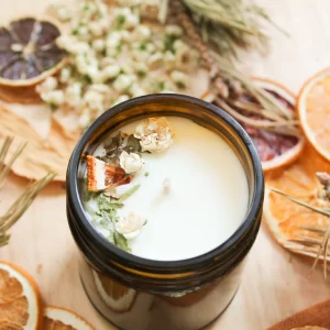 Chandelle cèdre pamplemousse