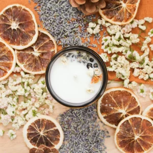 Chandelle fleurs apaisantes