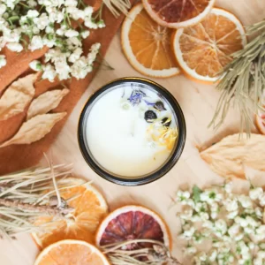 Chandelle menthe et eucalyptus