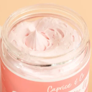 Beurre corporel fouetté naturel - Grenade + Nectar de pomme + Ambre et vanille- Caprice & Co